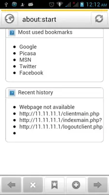 Internet Browser android App screenshot 0