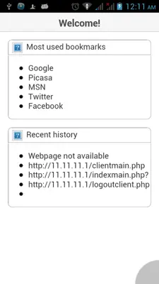 Internet Browser android App screenshot 1